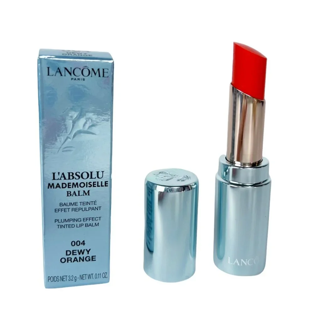 NEW LANCOME L'Absolu Mademoiselle Tinted Lip Balm 004 DEWY ORANGE Discontinued